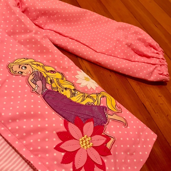 Disney Store Princess Windbreaker w/ hood Size 7-8 - Picture 4 of 5